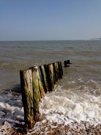 Pier on sea