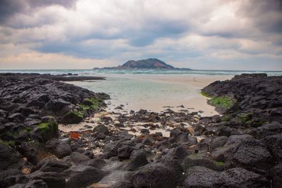 Scenic view of sea against sky