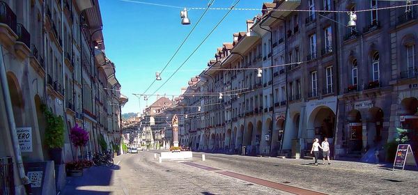 Narrow alley in city