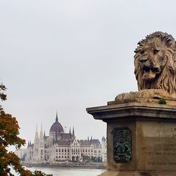 Low angle view of statue