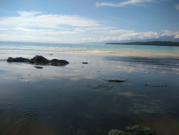 The beauty of paradise. pasir putih beach