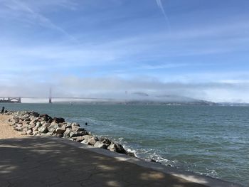 Scenic view of sea against sky