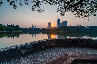 River with buildings in background