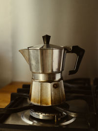 Close-up of coffee on table at home