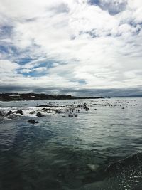 Scenic view of sea against sky