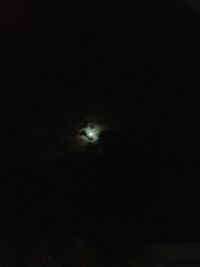 Low angle view of moon in sky