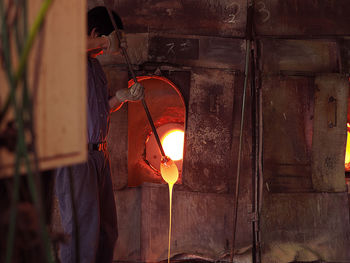 Man working in factory