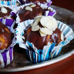 Close-up of food on table