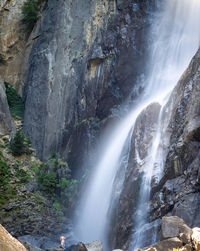 Scenic view of waterfall