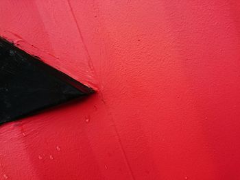 Close-up of red wall