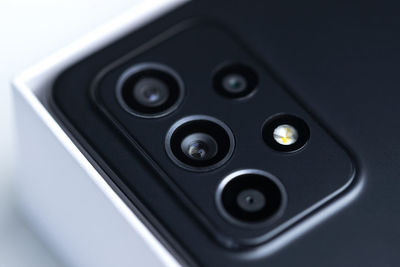 Close-up of camera phone