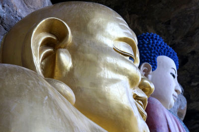 Close-up of buddha statue