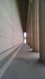 Empty corridor of building