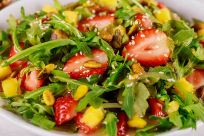 Close-up of salad in plate