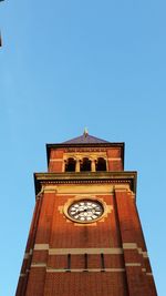 Low angle view of clock tower