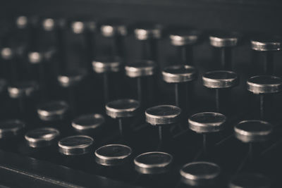  view of typewriter keys