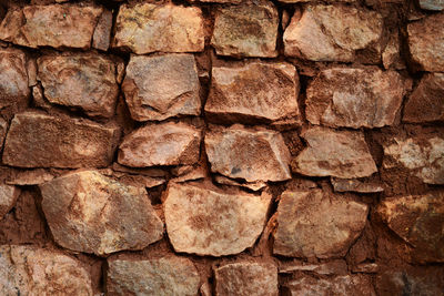 Full frame shot of stone wall