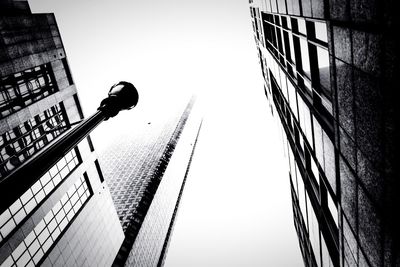 Low angle view of building against clear sky