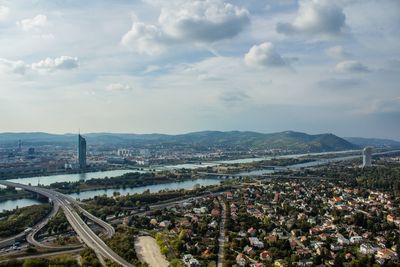 Aerial view of cityscape