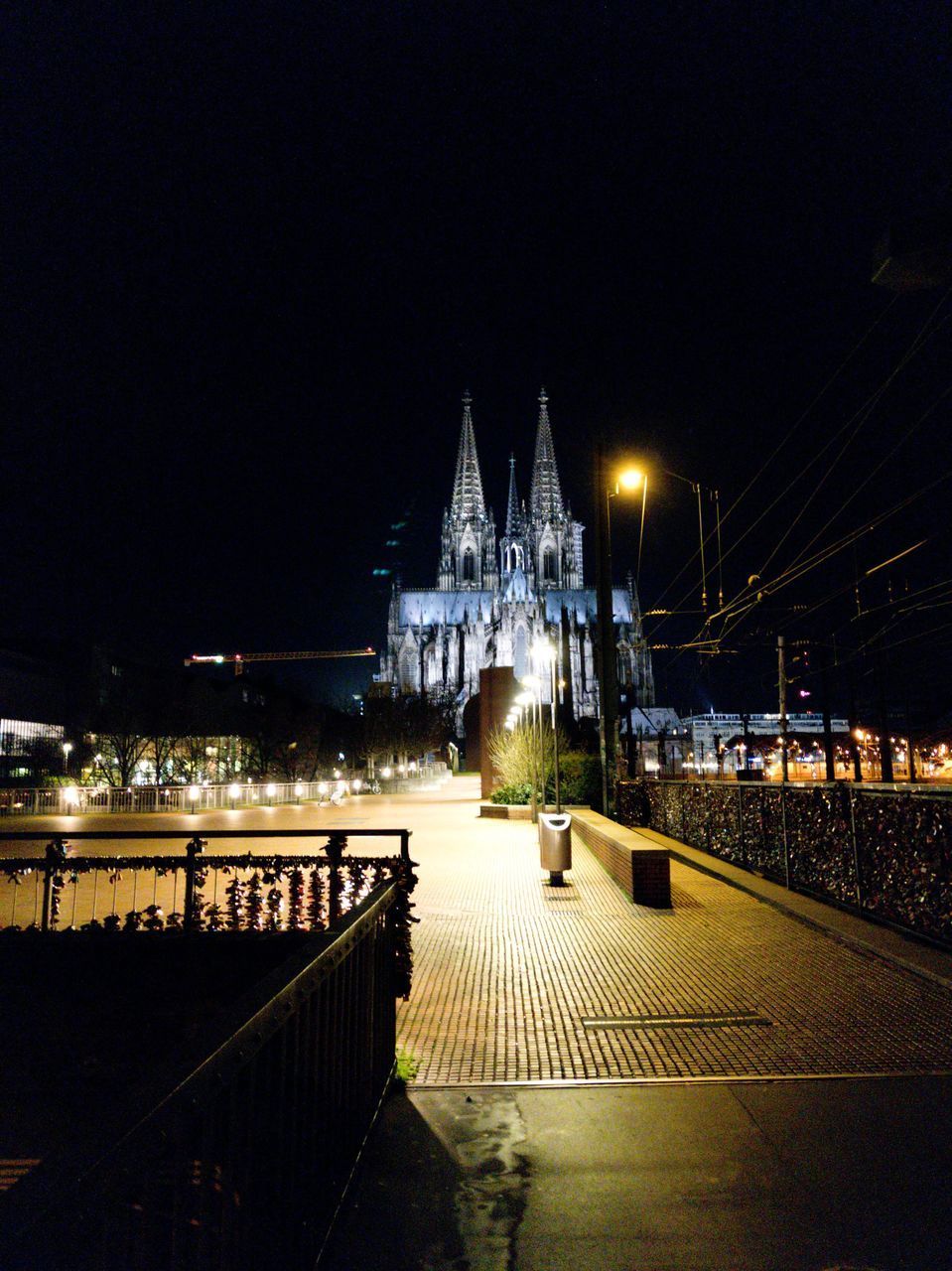 ILLUMINATED BUILDINGS AT NIGHT