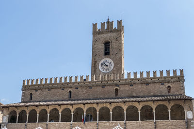 Tower clock in offida