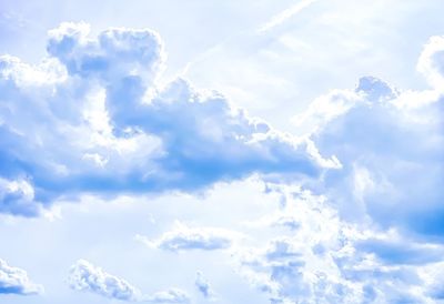 Low angle view of clouds in sky