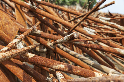 Close-up of rusty metal
