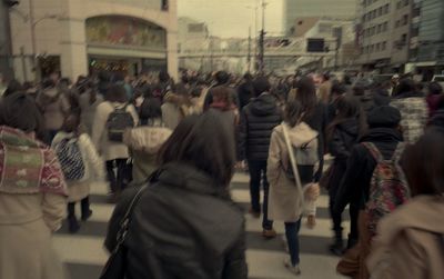 Group of people on street