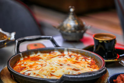 Close-up of food in container