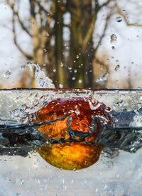 Close-up of splashing water