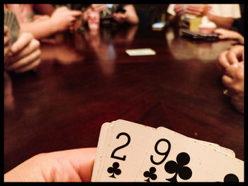 Close-up of human hand