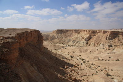 Scenic view rock formation in desert