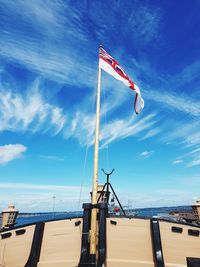 Crane against blue sky