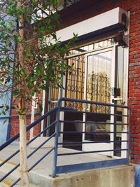 Entrance of building