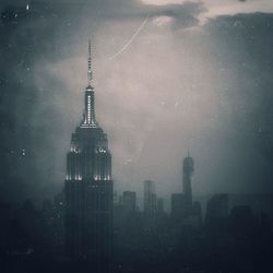 Low angle view of modern office building