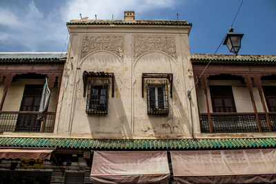 Low angle view of old building