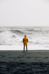 Man standing at beach