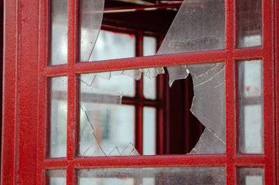 Close-up of window