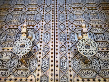 Full frame shot of patterned wall of building
