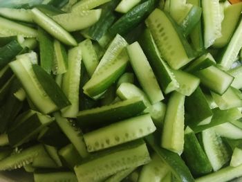 Full frame shot of chopped vegetables