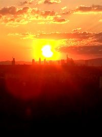 Sunset over landscape