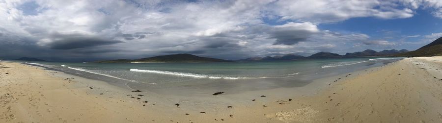 Panoramic view of beach against sky