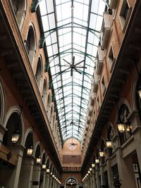 Low angle view of ceiling of historical building