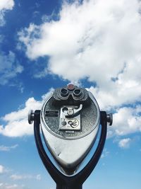 Low angle view of car against sky