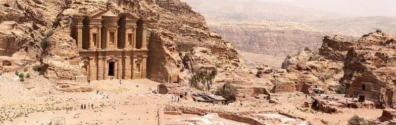 View of rock formations