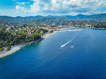 Santa margherita ligure and rapallo from drone