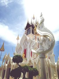 Low angle view of built structure against sky