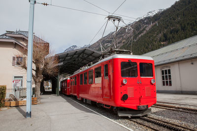 Railroad station platform