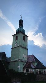 Low angle view of building against sky