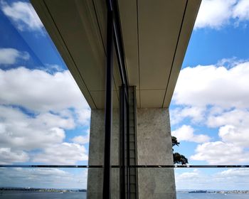 Low angle view of bridge against sky